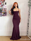 Sexy Purple Spaghetti Strap Bodycon Long Prom Dress, Evening Dress, PD381915
