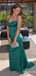 Gorgeous Green Spaghetti Strap Mermaid Long Prom Dress, Evening Dress, PD381923