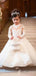 Gorgeous Ivory Lace Long Sleeves A-line Long Flower Girl Dress, FGS178