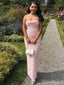 Elegant Light Pink Strapless Mermaid Long Prom Dress, Evening Dress, PD381943