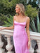Gorgeous Pink Spaghetti Strap Mermaid Long Prom Dress,Evening Dress,PD382172