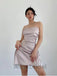 Sexy Strapless Sleeveless Sheath Short Mini Homecoming Dress, HD3084