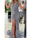 Sparkly Silver One Shoulder Sleeveless Side Slit Mermaid Floor Length Prom Dress, PD3660