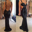 Long Black Sequined Sparkly Sexy Backless Evening Party Cocktail Prom Dresses Online,PD0200