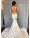 Ivory lace Sweetheart Strapless Mermaid Charming Wedding Dresses, AB1510