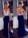 Long Custom Deep V-neck Open Back Side Slit Fashion Newest Sexy Charming Prom Dress,PD0088