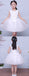 Lovely White Tulle Rose Floral With Bow Knot Flower Girl Dresses , FGS120