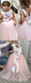 Pink Tulle Floral Satin Bowknot Ball Gown Flower Girl Dresses, FGS139