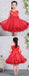 Red Tulle Rhinestone Applique Handmade Flower Girl Dresses, FGS136