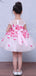 Unique Rose Applique Cap Sleeve Fashion Flower Girl Dresses, FGS033