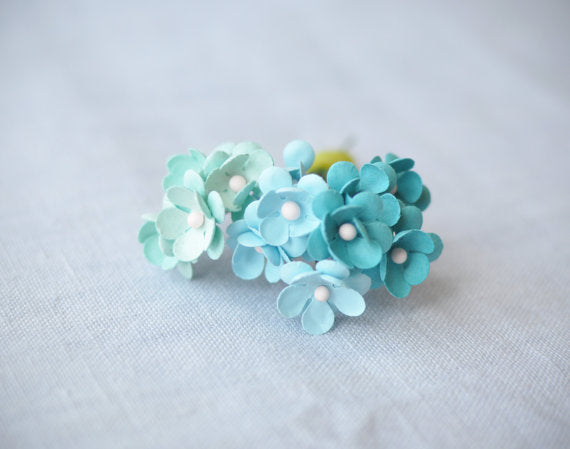 Flower Bridal Sash, Gold Wedding Sash with Mint Flowers and Crystals, Leaf Sash, SA0042