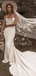 Mermaid Spaghetti Strap Backless Long Wedding Dress, WD3025