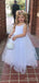 Cute Spaghetti Strap A-line Cheap Flower Girl Dresses FGS148