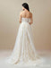 Gorgeous Sweatheart Strapless Lace A-line Long Wedding Dresses,WD3071