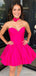 Gorgeous Sweetheart Strapless A-line Short Homecoming Dress, HD327988