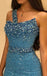 Sparkly One Shoulder Sleeveless Mermaid Long Prom Dress, PD3697