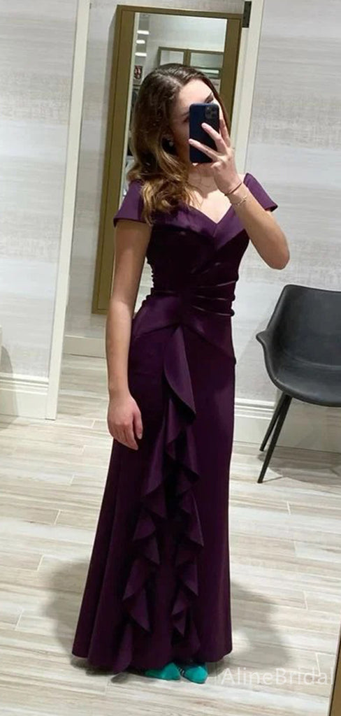 Elegant V-neck Mermaid Long Prom Dress,PD38139