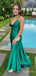 Sexy V-neck Spaghetti Strap Mermaid Long Prom Dress,PD381801