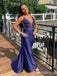 Sexy Deep V-neck Spaghetti Strap Mermaid Long Prom Dress,PD381802