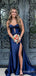 Elegant Sweetheart Split Side Mermaid Long Prom Dress,PD381807