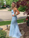 Elegant Sweetheart Spghetti Straps Mermaid Long Prom Dress, Evening Dress,PD3758