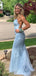 Elegant Sweetheart Spghetti Straps Mermaid Long Prom Dress, Evening Dress,PD3758