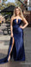 Sexy V-neck Strapless Split Side Mermaid Long Prom Dress,PD381870