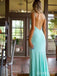 Elegant Spaghetti Strap Split Side Mermaid Long Prom Dress,PD381877