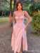 Elegant Pink Sweetheart Split Side A-line Long Prom Dress,PD381900