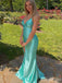 Gorgeous V-neck Spaghetti Strap Mermaid Long Prom Dress,PD381922