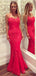 Gorgeous Sweetheart Spaghetti Strap Mermaid Long Prom Dress,PD381926