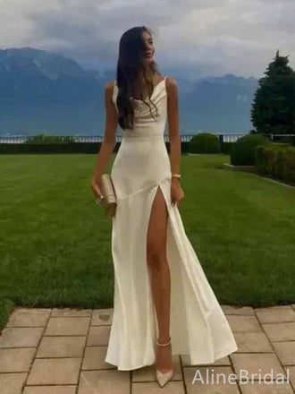 Gorgeous Ivory Cowl Neck Mermaid Long Prom Dress, Evening Dress, PD381927