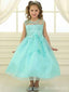 Gorgeous Lace A-line Long Flower Girl Dresses, FGS175