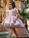 Sparkly Sequins A-line High-Low Long Flower Girl Dresses, FGS184