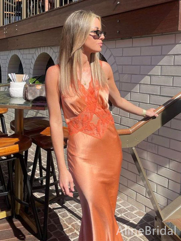 Elegant V-neck Mermaid Long Prom Dress,Evening Dress,PD382173