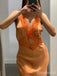 Elegant V-neck Mermaid Long Prom Dress,Evening Dress,PD382173