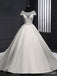 Elegant White A-line Long Wedding Dresses,WD3077