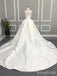 Simple Strapless A-line Long Wedding Dresses,WD3078