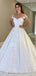 Elegant Sweatheart Off-Shoulder Lace A-line Long Wedding Dresses,WD3079