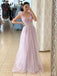 Elegant V-neck A-line Long Prom Dress,Evening Dress,PD37689