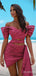 Sexy V-neck Off-Shoulder Strapless A-line Short Homecoming Dress, HD3211