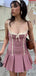 Elegant Spaghetti Strap A-line Short Mini Homecoming Dress, HD3216