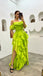 Ruffle Off Shoulder Side Slit Sleeveless A-line Floor length Prom Dress, PD3721