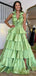 Gorgeous V-neck Backless Split Side A-line Long Prom Dress,Evening Dress,PD37713