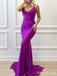 Sexy V-neck Spaghetti Strap Mermaid Long Prom Dress,Evening Dress,PD37719