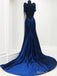 Elegant Deep V-neck A-line Long Prom Dress,Evening Dress,PD37721