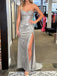 Sparkly Sequins Split Side Long Prom Dress,Evening Dress,PD37735