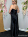 Simple Black Spaghetti Strap Mermaid Long Prom Dress,Evening Dress,PD37740