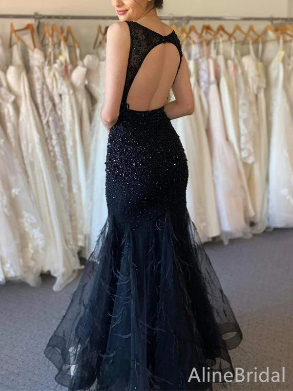 Sexy Sparkly Backless Mermaid Long Prom Dress,Evening Dress,PD37753