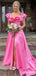 Elegant V-neck Split Side A-line Long Prom Dress,Evening Dress,PD37755